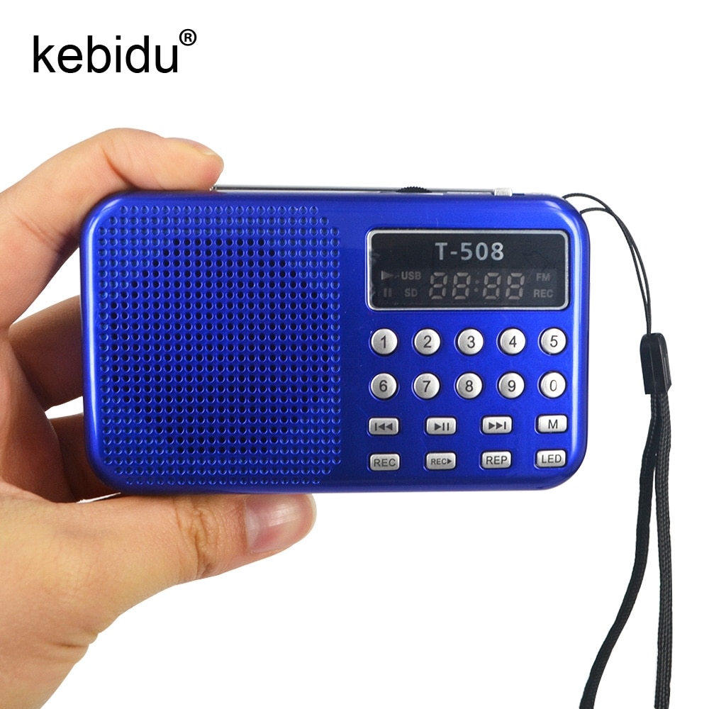 Kebidu ̴  ׳ƽ T508 LED ׷ FM  Ŀ USB TF ī MP3  ÷̾ 50mm 3 